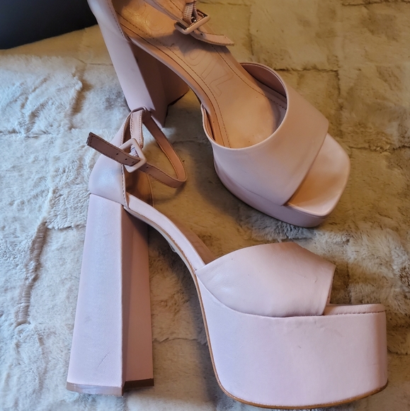 SCHUTZ platforms lenne leather size 8 - Picture 6 of 9